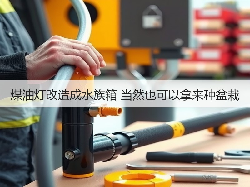煤油灯改造成水族箱 当然也可以拿来种盆栽