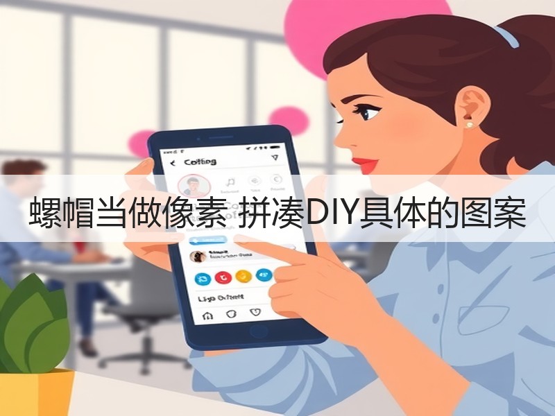 螺帽当做像素 拼凑DIY具体的图案