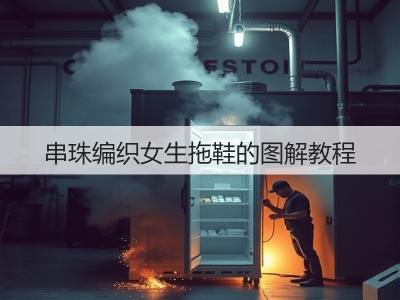 串珠编织女生拖鞋的图解教程