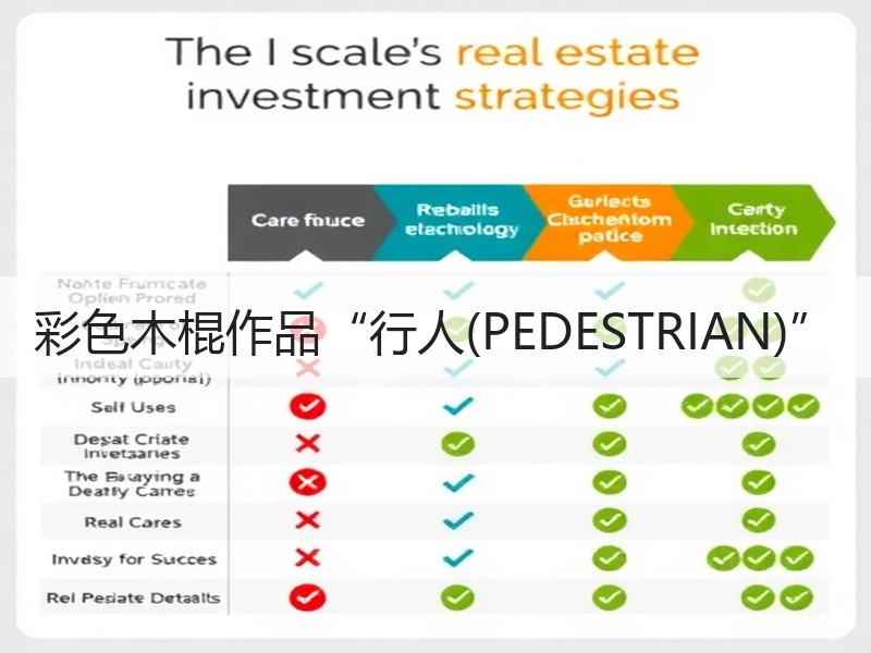 彩色木棍作品“行人(PEDESTRIAN)”