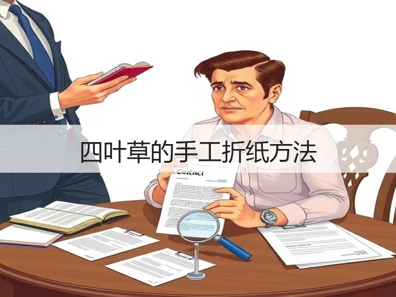 四叶草的手工折纸方法
