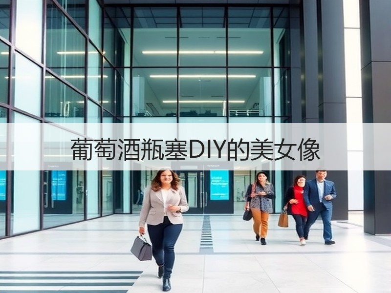 葡萄酒瓶塞DIY的美女像