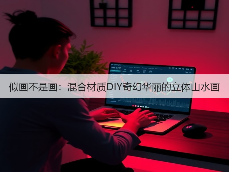 似画不是画：混合材质DIY奇幻华丽的立体山水画