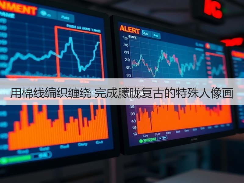 用棉线编织缠绕 完成朦胧复古的特殊人像画