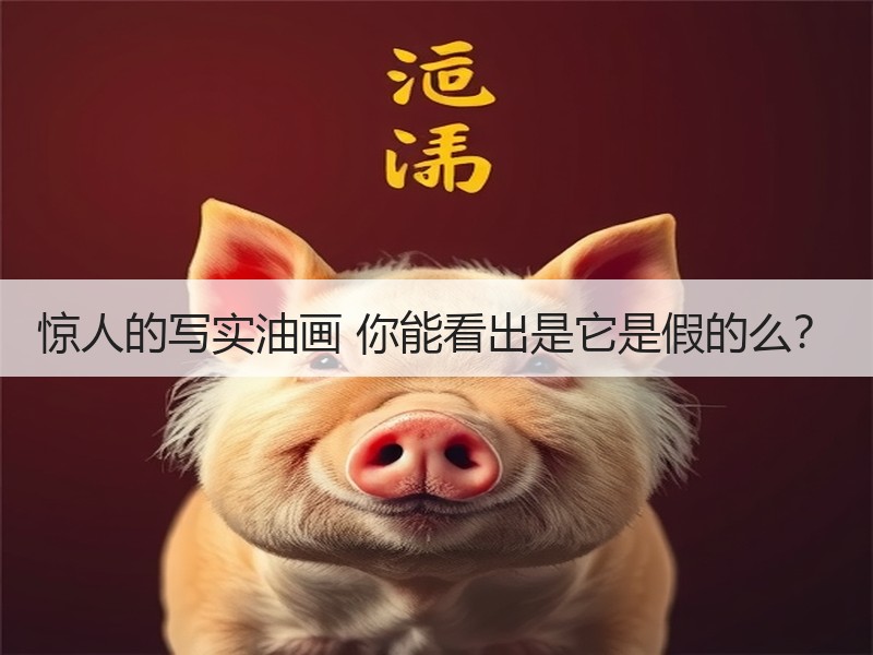 惊人的写实油画 你能看出是它是假的么？