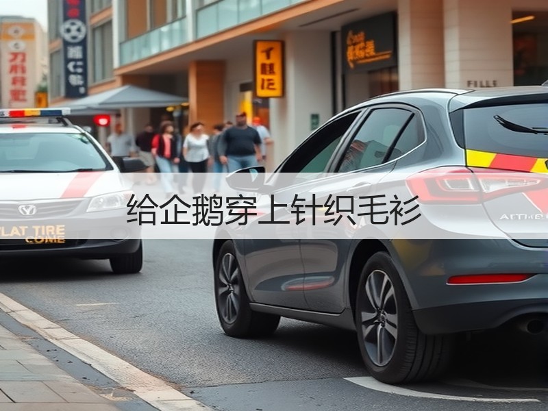 给企鹅穿上针织毛衫