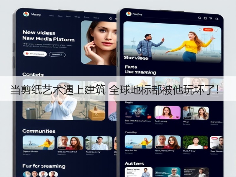 当剪纸艺术遇上建筑 全球地标都被他玩坏了！