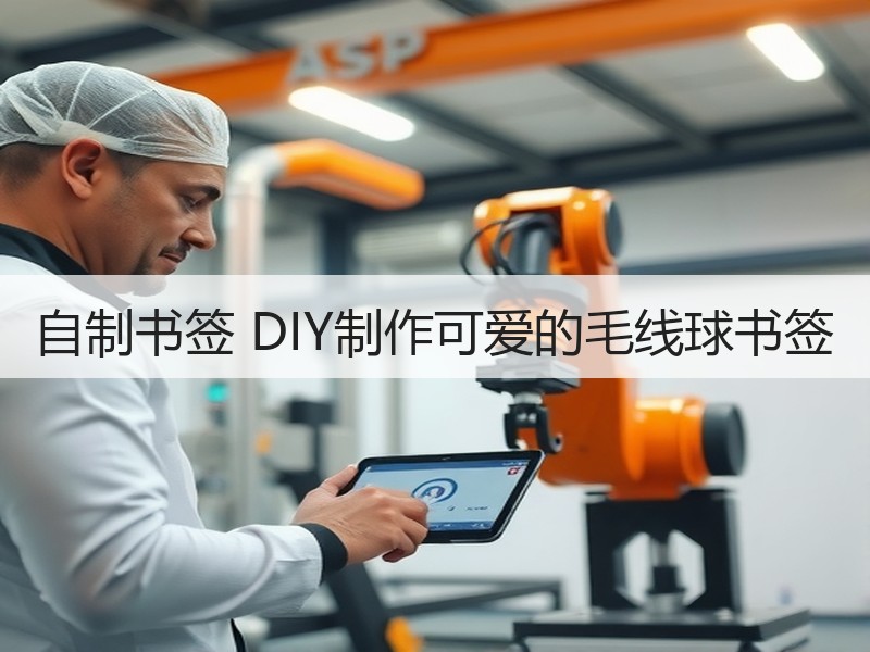 自制书签 DIY制作可爱的毛线球书签