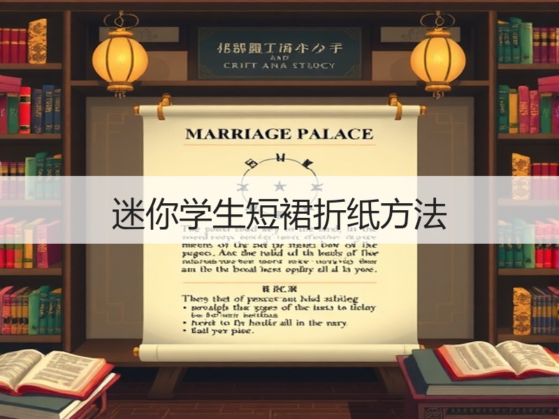 迷你学生短裙折纸方法