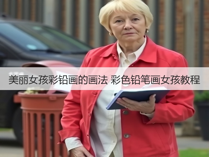美丽女孩彩铅画的画法 彩色铅笔画女孩教程