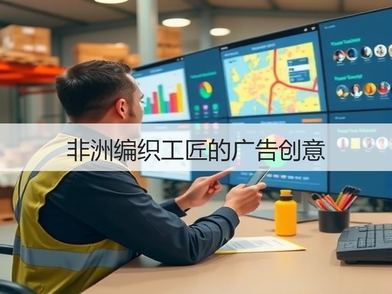非洲编织工匠的广告创意