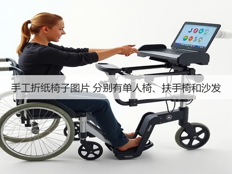 手工折纸椅子图片 分别有单人椅、扶手椅和沙发