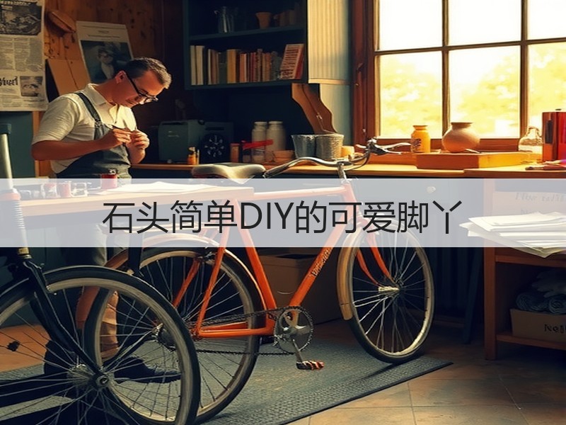 石头简单DIY的可爱脚丫
