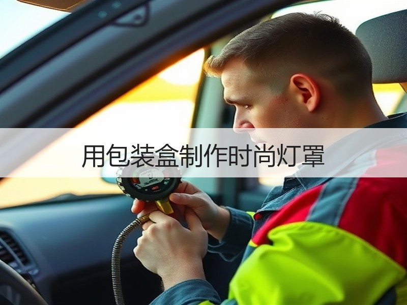 用包装盒制作时尚灯罩