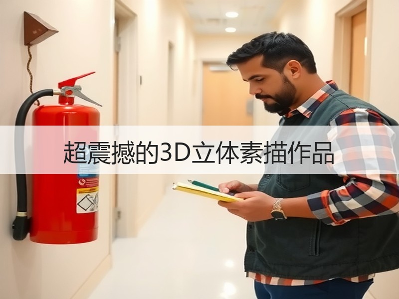 超震撼的3D立体素描作品