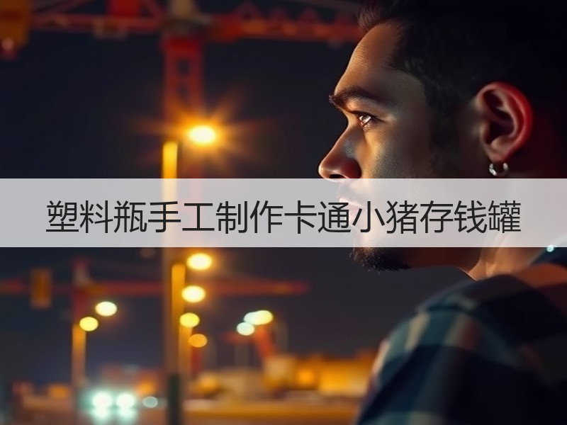 塑料瓶手工制作卡通小猪存钱罐