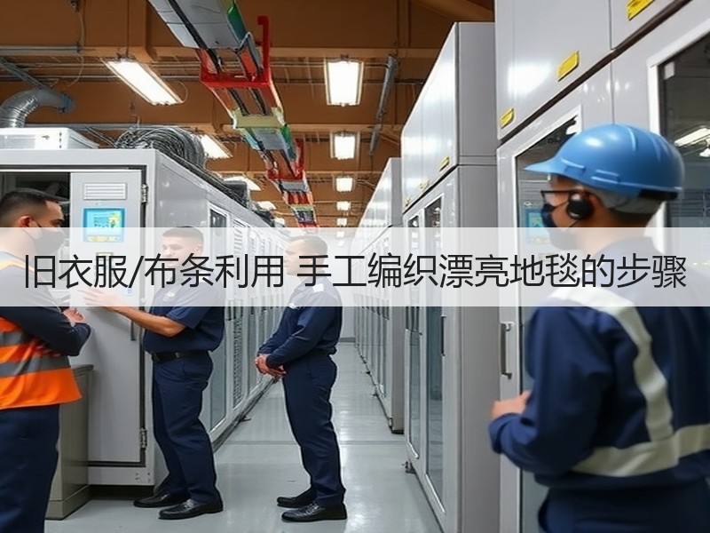 旧衣服/布条利用 手工编织漂亮地毯的步骤