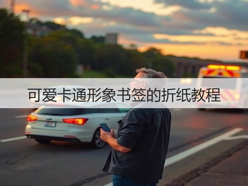可爱卡通形象书签的折纸教程