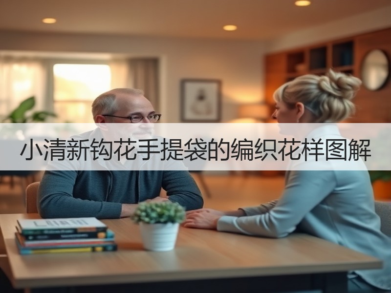 小清新钩花手提袋的编织花样图解