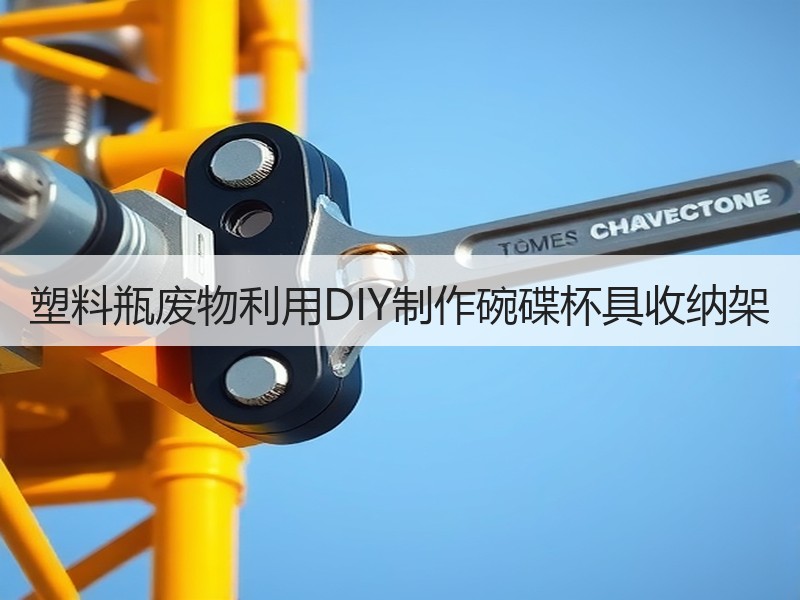 塑料瓶废物利用DIY制作碗碟杯具收纳架
