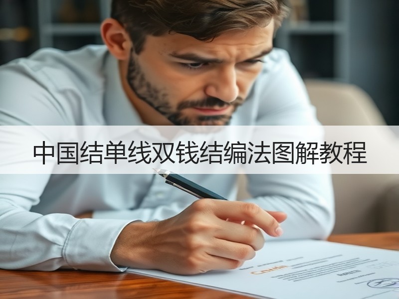 中国结单线双钱结编法图解教程