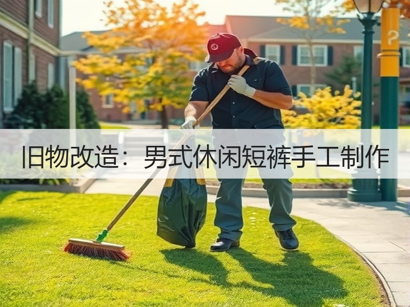 旧物改造：男式休闲短裤手工制作