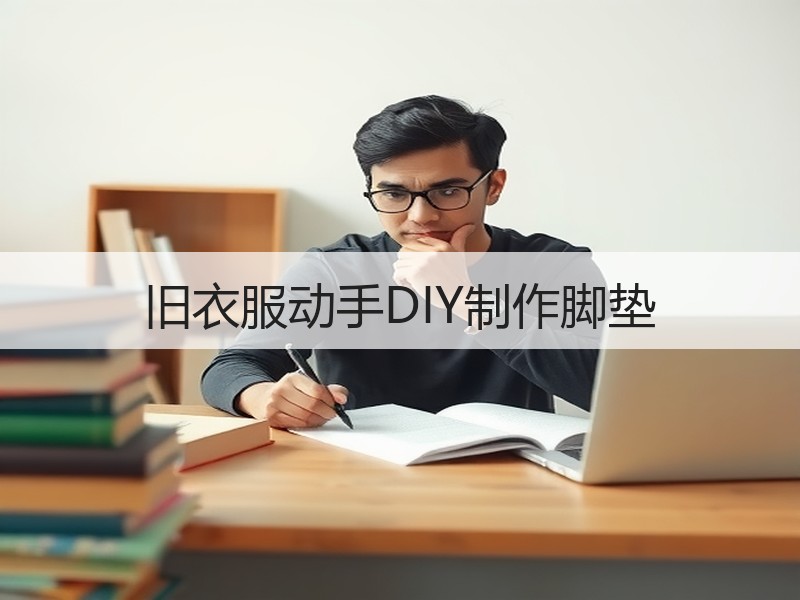 旧衣服动手DIY制作脚垫