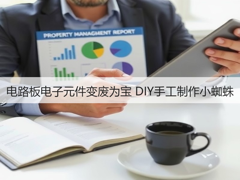 电路板电子元件变废为宝 DIY手工制作小蜘蛛