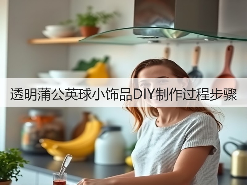 透明蒲公英球小饰品DIY制作过程步骤