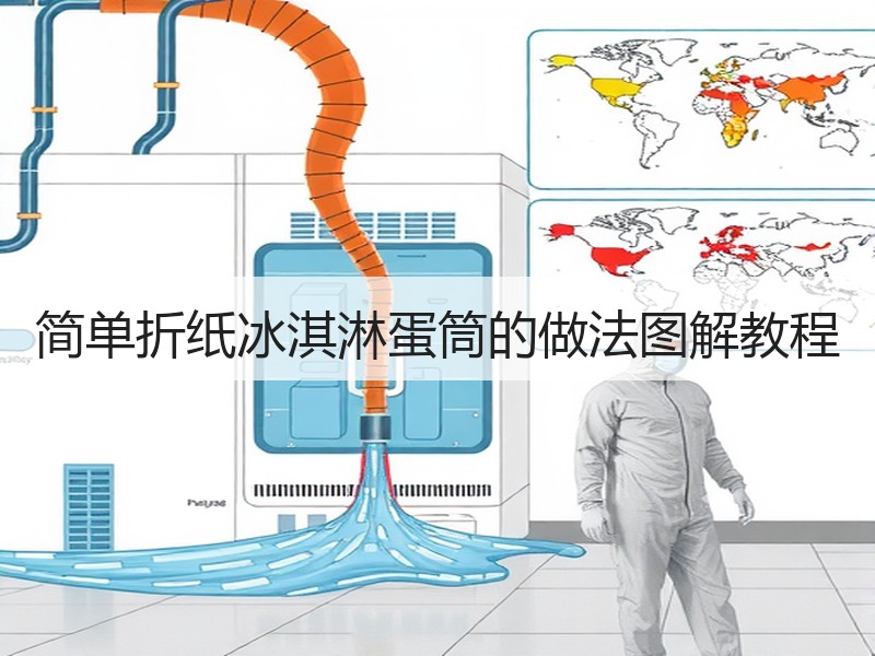 简单折纸冰淇淋蛋筒的做法图解教程
