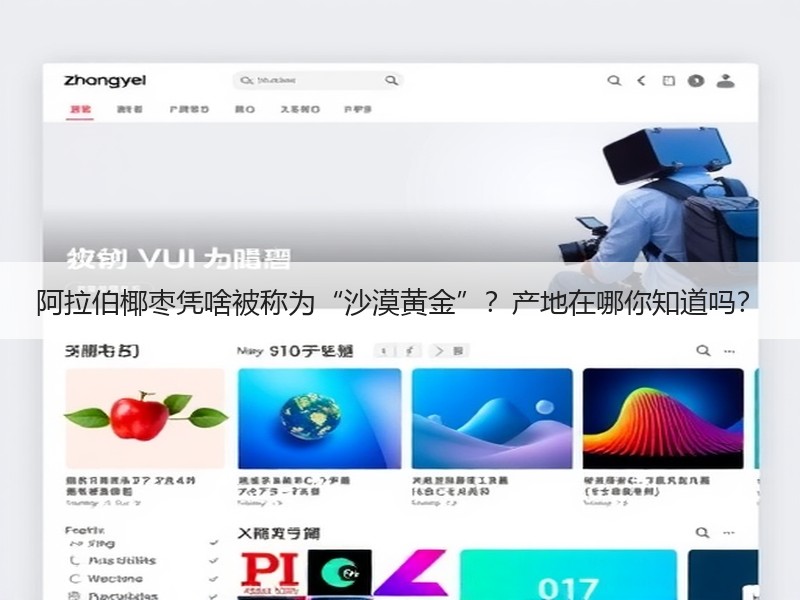 阿拉伯椰枣凭啥被称为“沙漠黄金”？产地在哪你知道吗？
