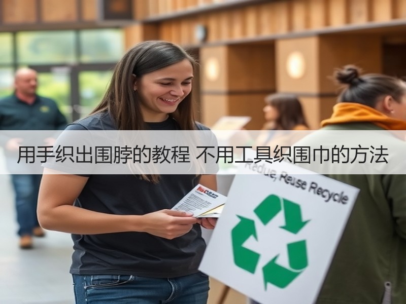 用手织出围脖的教程 不用工具织围巾的方法