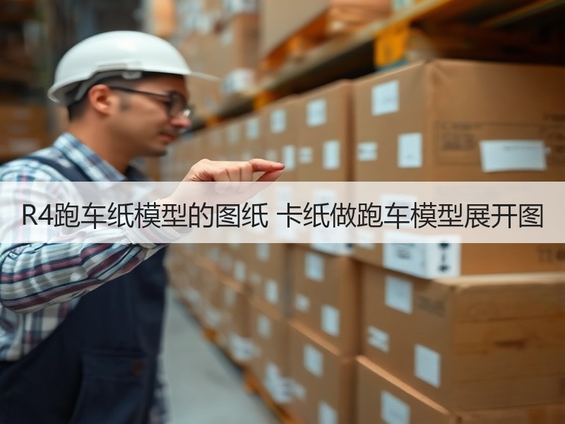 R4跑车纸模型的图纸 卡纸做跑车模型展开图