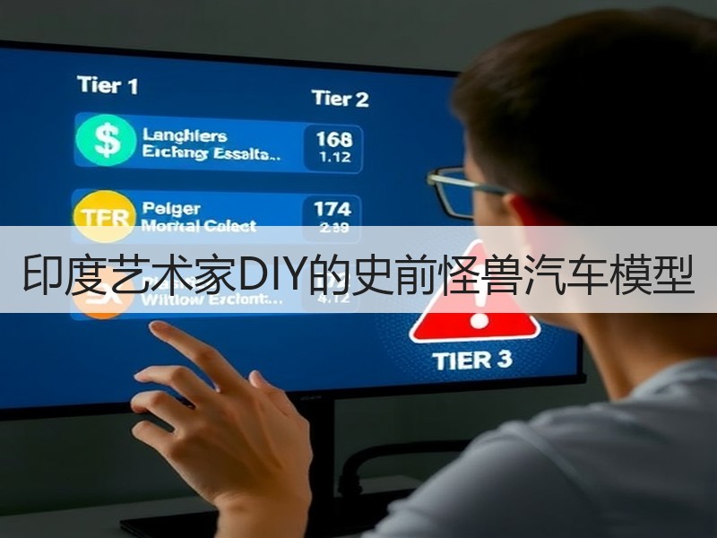 印度艺术家DIY的史前怪兽汽车模型
