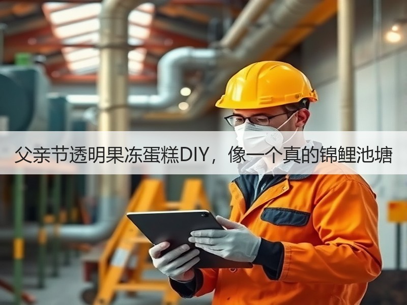 父亲节透明果冻蛋糕DIY，像一个真的锦鲤池塘