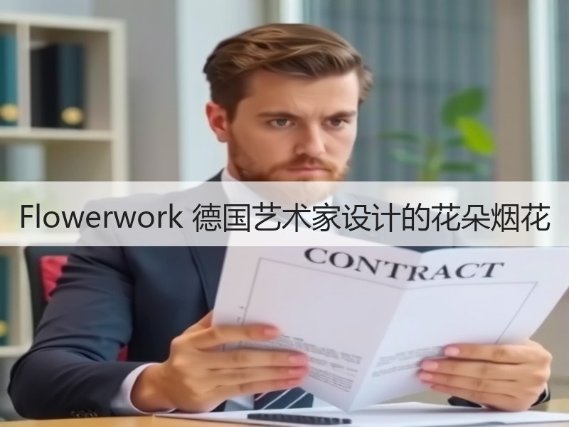 Flowerwork 德国艺术家设计的花朵烟花