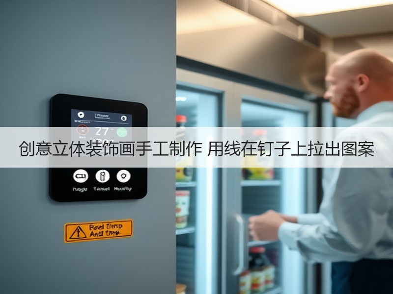 创意立体装饰画手工制作 用线在钉子上拉出图案