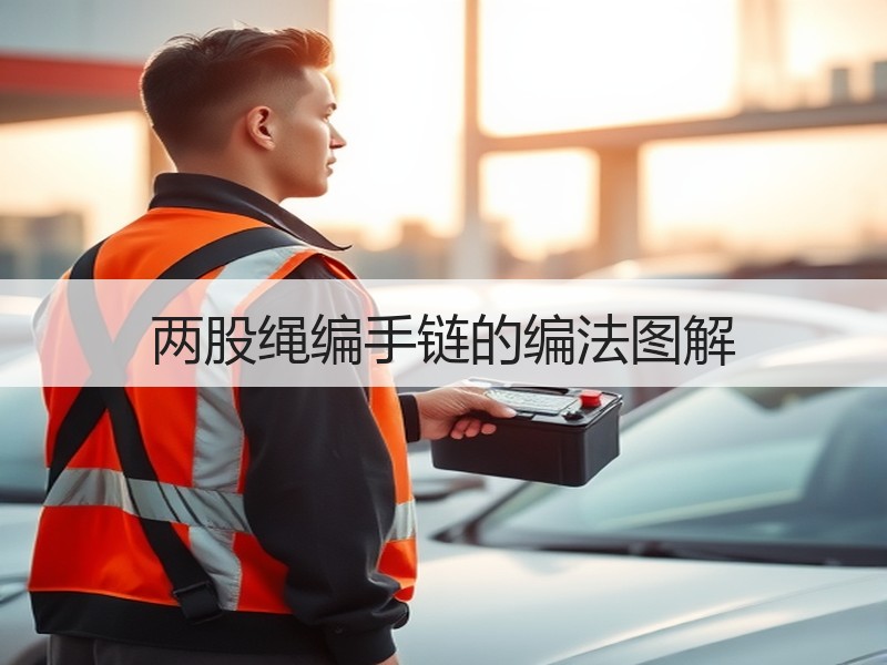 两股绳编手链的编法图解