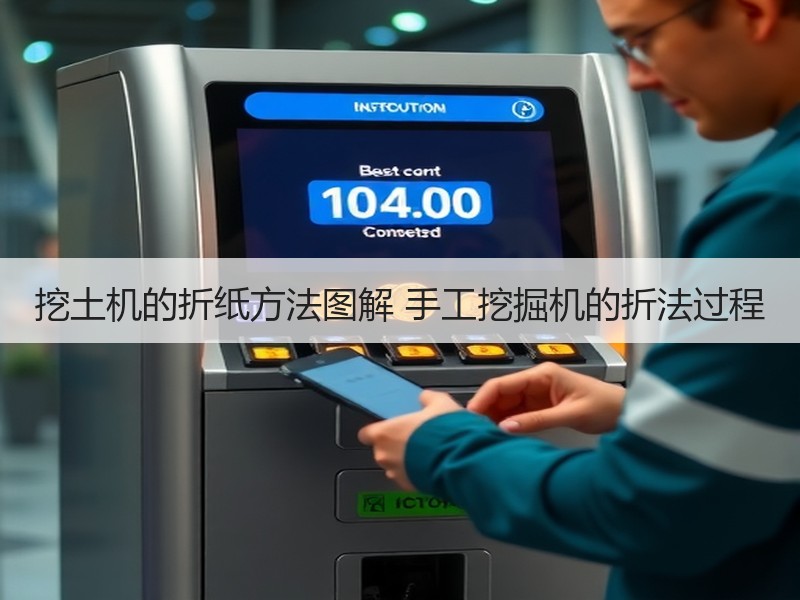 挖土机的折纸方法图解 手工挖掘机的折法过程
