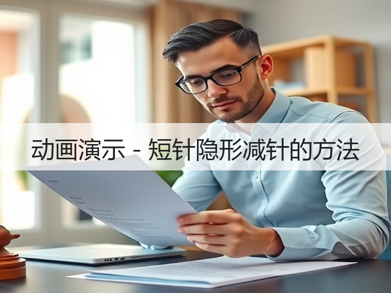 动画演示－短针隐形减针的方法