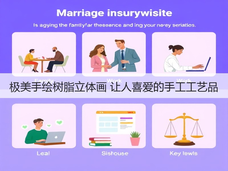 极美手绘树脂立体画 让人喜爱的手工工艺品