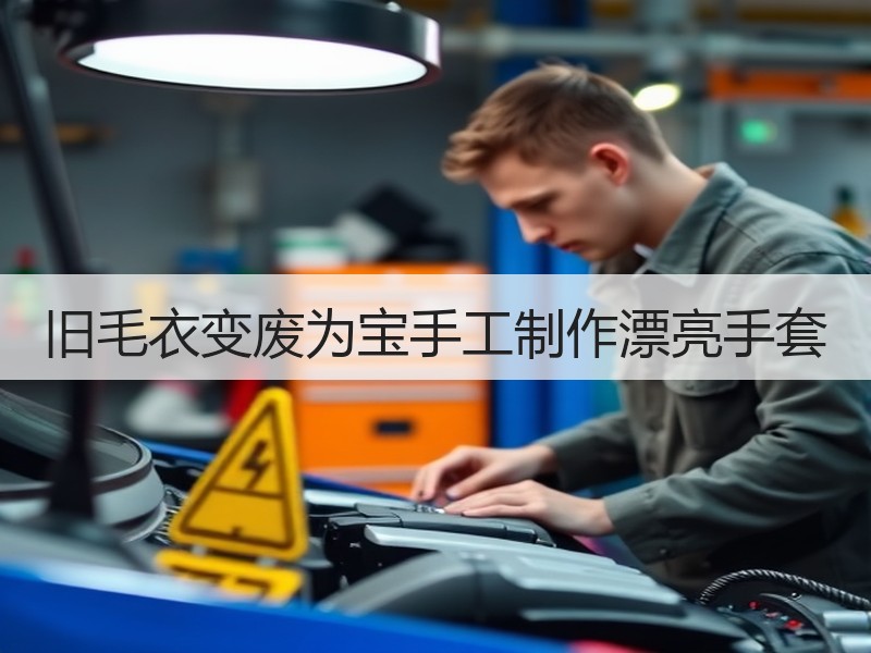 旧毛衣变废为宝手工制作漂亮手套
