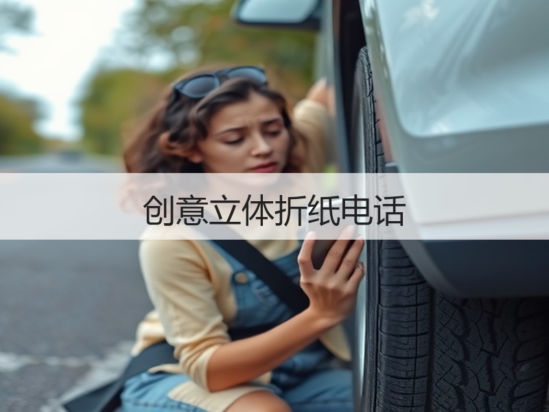 创意立体折纸电话