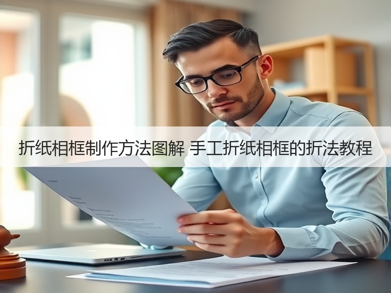 折纸相框制作方法图解 手工折纸相框的折法教程