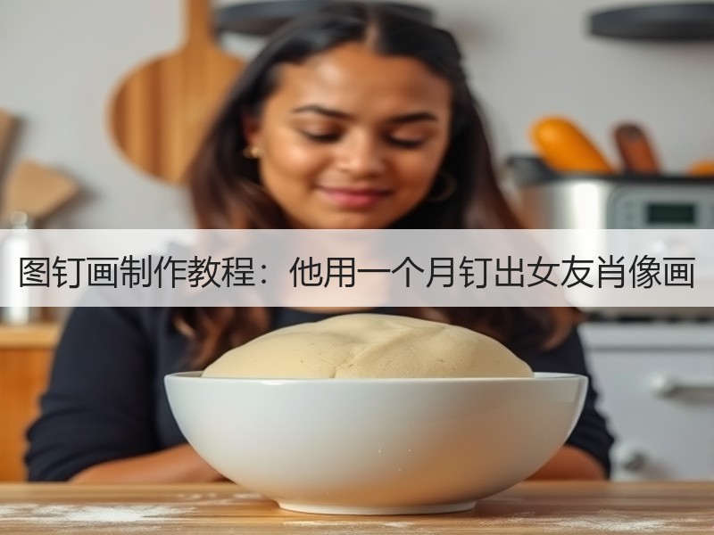 图钉画制作教程：他用一个月钉出女友肖像画