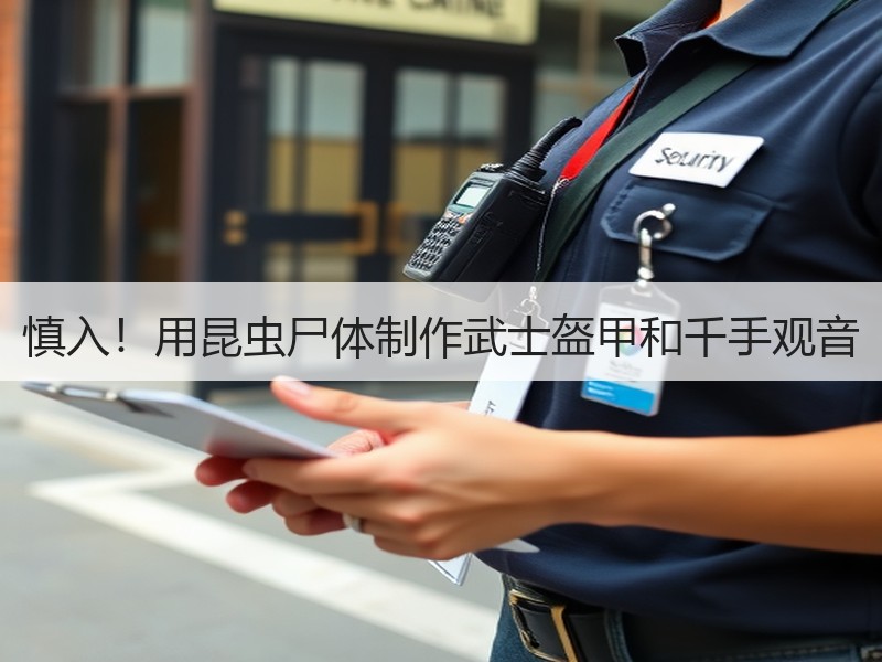 慎入！用昆虫尸体制作武士盔甲和千手观音