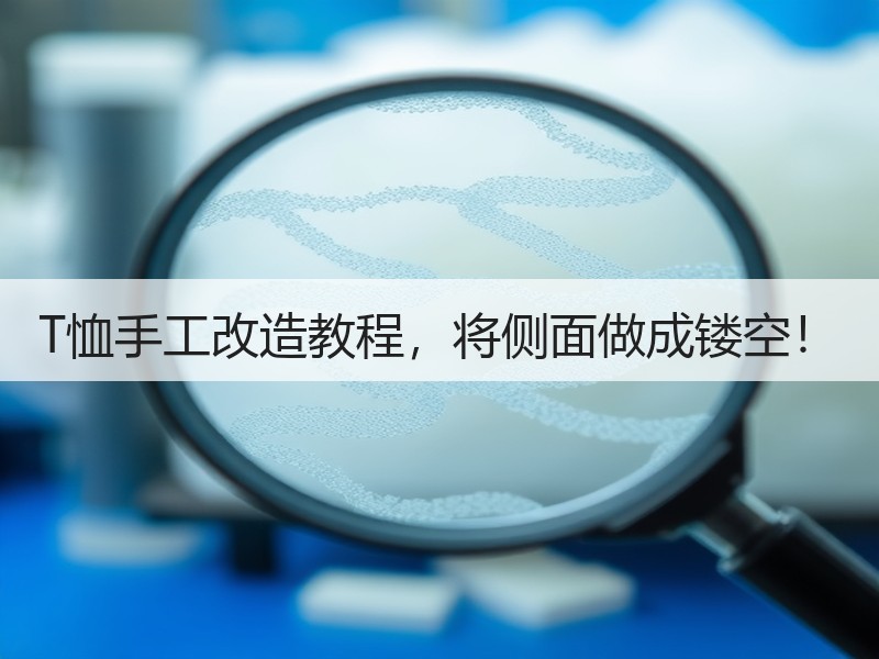 T恤手工改造教程，将侧面做成镂空！