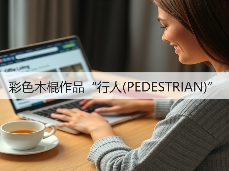 彩色木棍作品“行人(PEDESTRIAN)”
