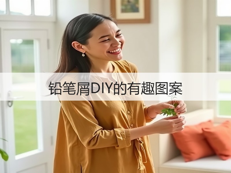 铅笔屑DIY的有趣图案