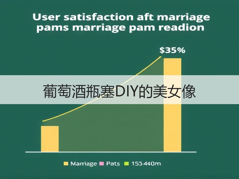 葡萄酒瓶塞DIY的美女像